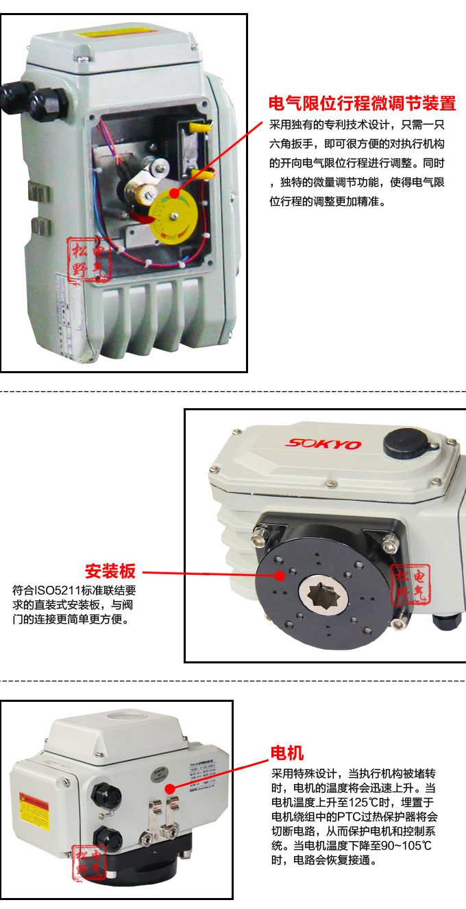  電動執行機構,YTDG-RKB200電動執行器,電動頭細節圖2
