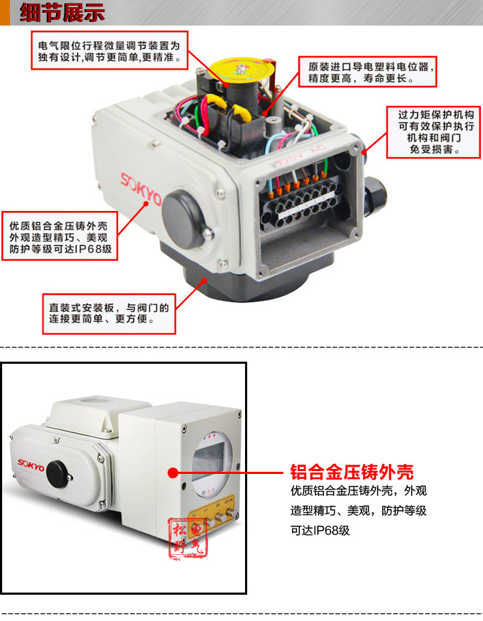 智能電動執行器,YTDZ-RS50智能電動執行機構細節圖1