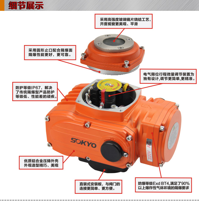 防爆電動蝶閥,YTEx-RS防爆電動調(diào)節(jié)蝶閥細(xì)節(jié)圖1