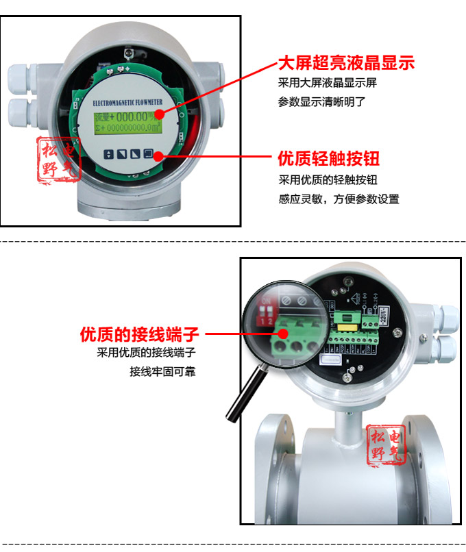 衛生型電磁流量計,YTFD不銹鋼電磁流量計細節圖2