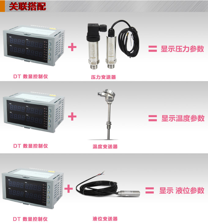 數(shù)顯控制儀，DT516智能四回路數(shù)顯表，多回路巡檢控制儀關(guān)聯(lián)搭配