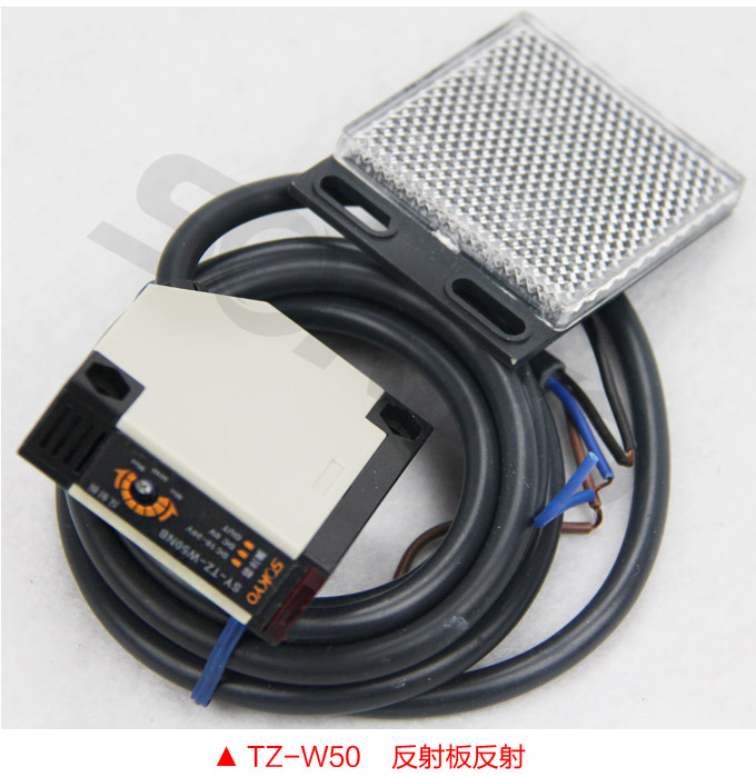 光電開關,TZ-W50扁平形光電開關,光電傳感器 反射板反射產品